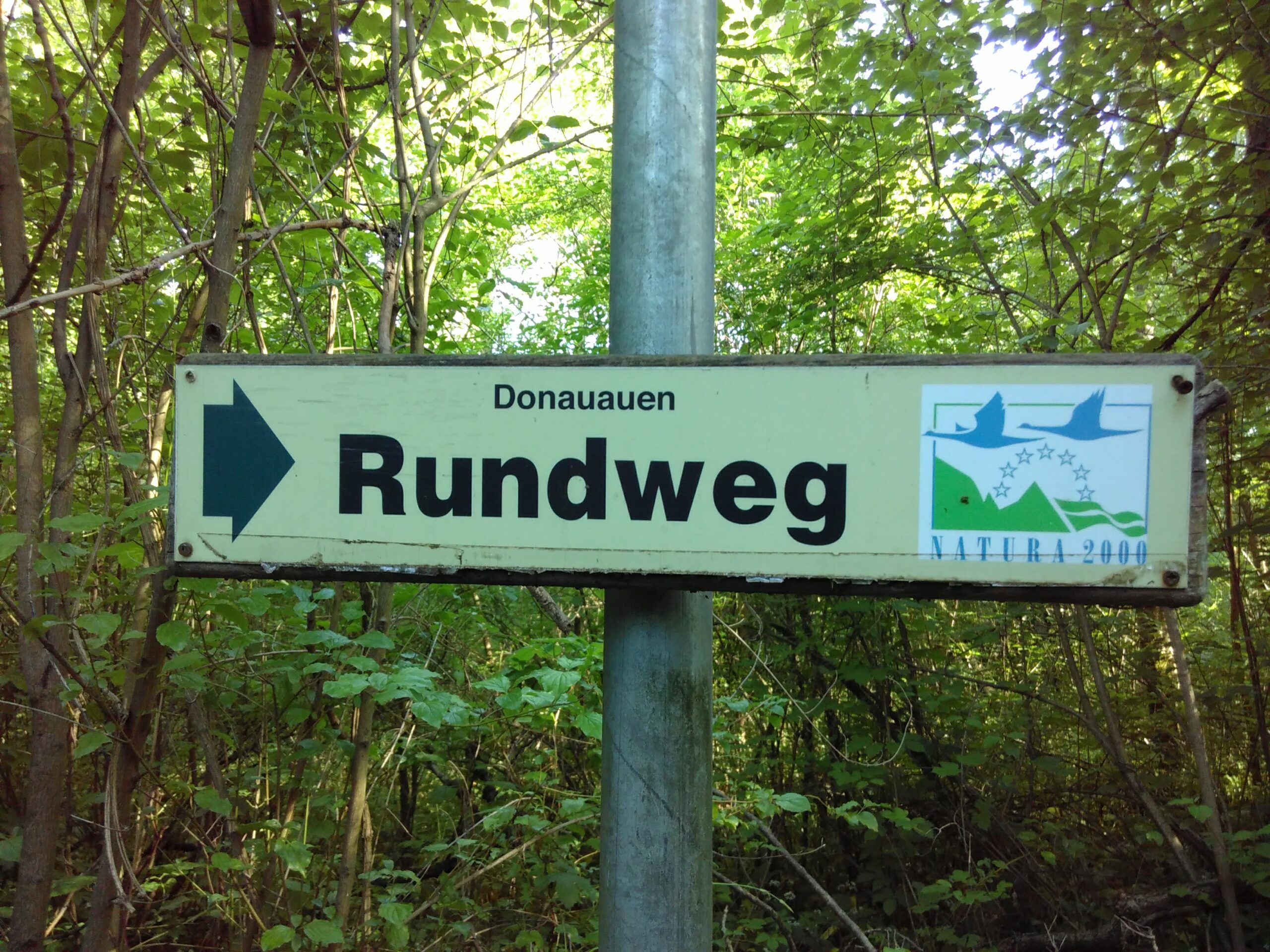 Donauauen Rundweg Wegweiser