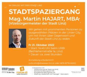 Stadtspaziergang mit Martin Hajart, Vizebürgermeister