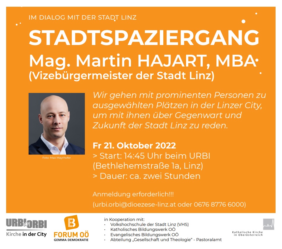 Stadtspaziergang mit Martin Hajart, Vizebürgermeister